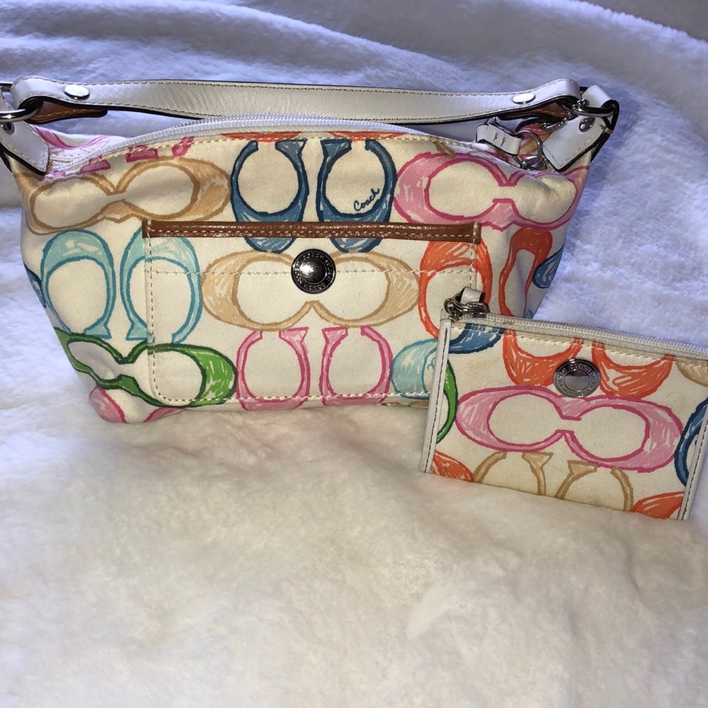 Matching coach purse and wallet